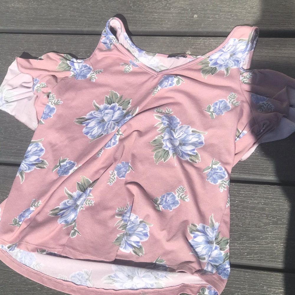 Purple Floral Top